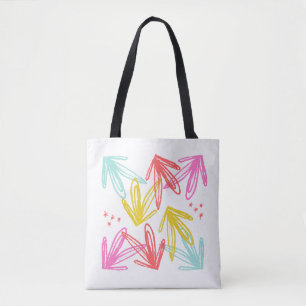 Abstract Colourful Arrow Pattern Tote Bag
