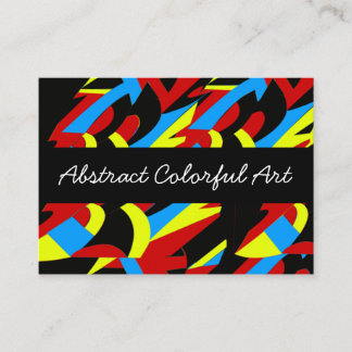 Abstract Colourful Art Business Card