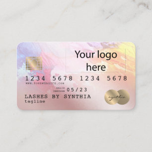 Abstract colourful art Credit Card add your logo