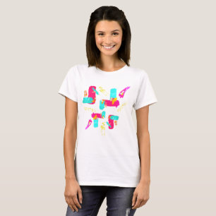 Abstract Colourful Art Positive Vibes T-Shirt