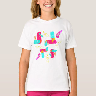 Abstract Colourful Art Positive Vibes T-Shirt