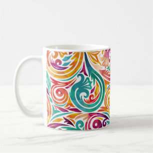 Abstract colourful background. illustrationcarniva coffee mug