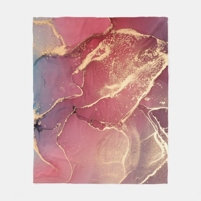  Abstract colourful background, wallpaper. Mixing  Fleece Blanket (Front)