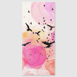 Abstract colourful birds pattern