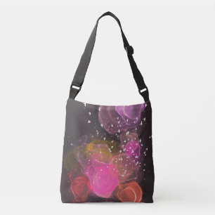 Abstract colourful birds pattern crossbody bag