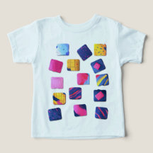 Abstract Colourful Blocks Pattern