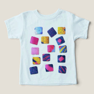 Abstract Colourful Blocks Pattern