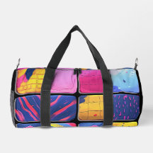 Abstract Colourful Blocks Pattern