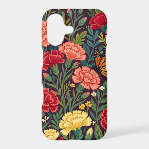 Abstract Colourful Carnations Monarch iPhone Cases