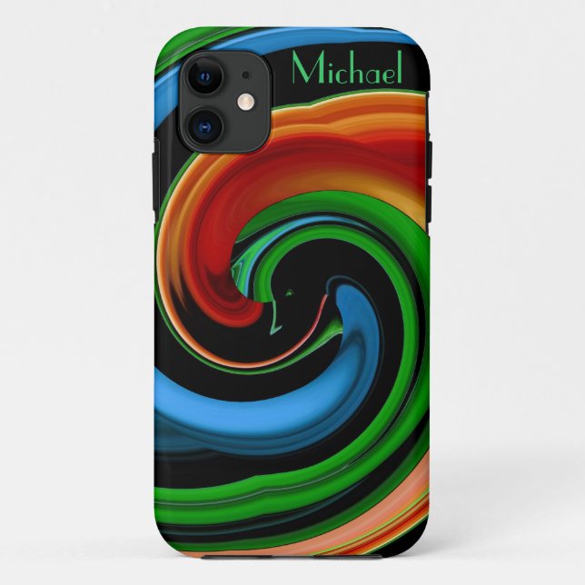 Abstract Colourful Cartoon Face iPhone 5 Case (Back)