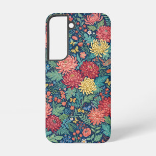 Abstract Colourful Chrysanthemum Samsung Cases