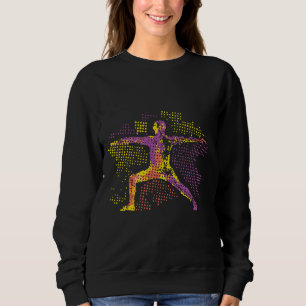 Abstract Colourful Concept Yoga Pose Sweatshirt