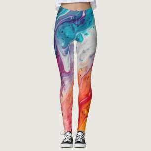 Abstract colourful Costume Leggings