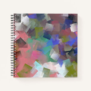 Abstract Colourful Cubes Notebook
