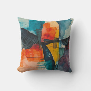 Abstract colourful cushion