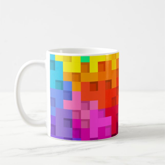 Abstract Colourful Design-14839 Coffee Mug (Left)