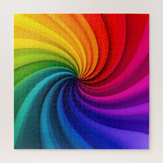 Abstract colourful diaphragm  jigsaw puzzle (Vertical)