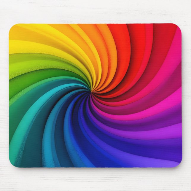 Abstract colourful diaphragm  mouse pad (Front)