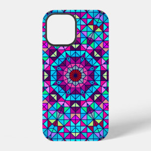 Abstract Colourful Digital Decorative Flower. Geom iPhone 12 Case