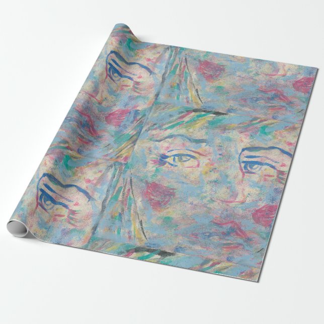 Abstract Colourful "Fancy" Wrapping Paper (Unrolled)