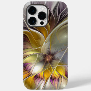 Abstract Colourful Fantasy Flower Modern Fractal Case-Mate iPhone 14 Pro Max Case