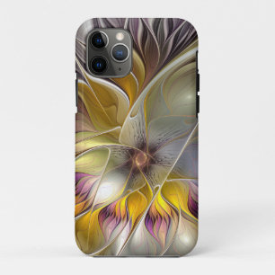Abstract Colourful Fantasy Flower Modern Fractal Case-Mate iPhone Case