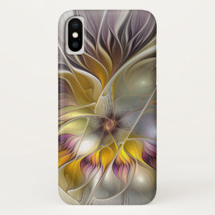 Abstract Colourful Fantasy Flower Modern Fractal Case-Mate iPhone Case