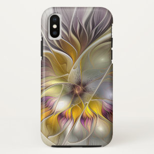 Abstract Colourful Fantasy Flower Modern Fractal Case-Mate iPhone Case
