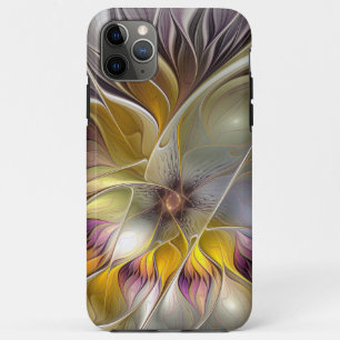 Abstract Colourful Fantasy Flower Modern Fractal Case-Mate iPhone Case