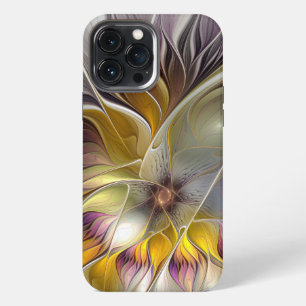 Abstract Colourful Fantasy Flower Modern Fractal iPhone 13 Pro Max Case
