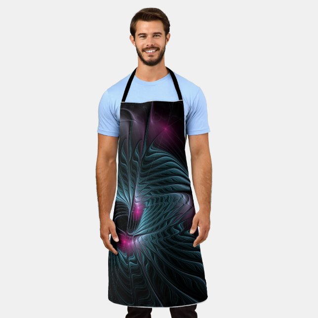 Abstract Colourful Fantasy Fractal  Apron (Worn)