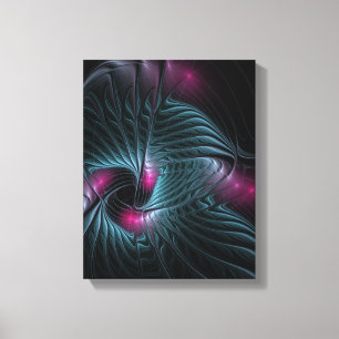 Abstract Colourful Fantasy Fractal  Canvas Print