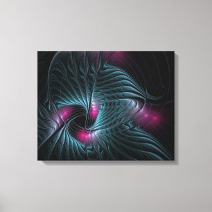 Abstract Colourful Fantasy Fractal Canvas Print