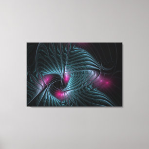 Abstract Colourful Fantasy Fractal Canvas Print