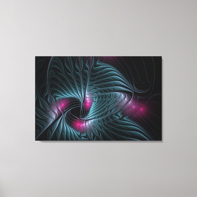 Abstract Colourful Fantasy Fractal  Canvas Print (Front)