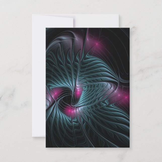 Abstract Colourful Fantasy Fractal  Card (Front)