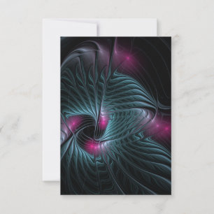 Abstract Colourful Fantasy Fractal Card
