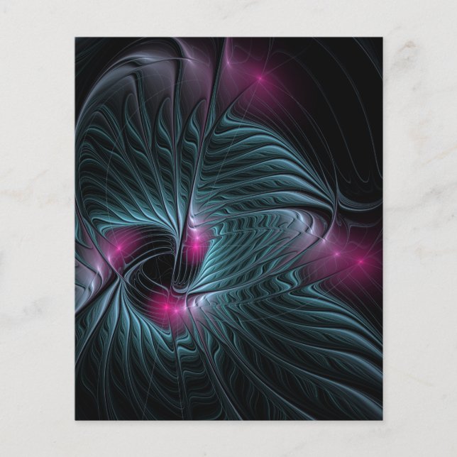 Abstract Colourful Fantasy Fractal Flyer (Front)