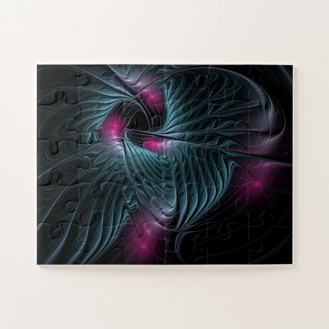 Abstract Colourful Fantasy Fractal Jigsaw Puzzle (Horizontal)