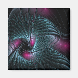 Abstract Colourful Fantasy Fractal Magnet