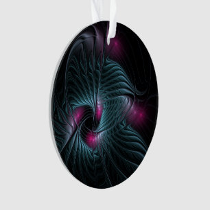 Abstract Colourful Fantasy Fractal  Ornament