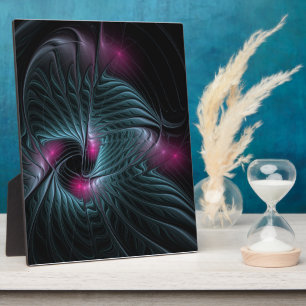 Abstract Colourful Fantasy Fractal Plaque
