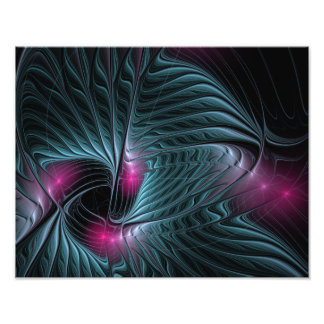 Abstract Colourful Fantasy Fractal Poster