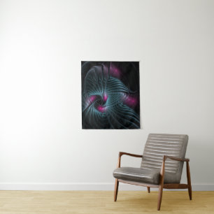 Abstract Colourful Fantasy Fractal  Tapestry