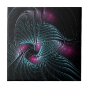 Abstract Colourful Fantasy Fractal Tile