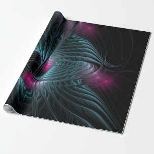 Abstract Colourful Fantasy Fractal Wrapping Paper