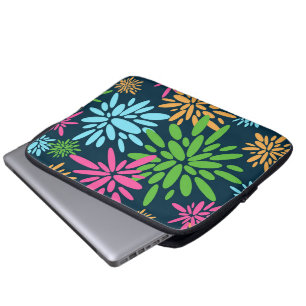 Abstract Colourful Fireworks Flower Electronics Ba Laptop Sleeve