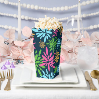 Abstract Colourful Fireworks Flowers Favour Box