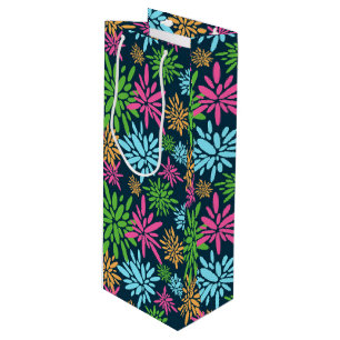 Abstract Colourful Fireworks Flowers Gift Bag