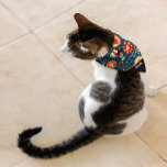 Abstract Colourful Flowers and Leaves Pattern Pets Bandana<br><div class="desc">Abstract Colourful Flowers and Leaves Pattern Pets Bandanna</div>